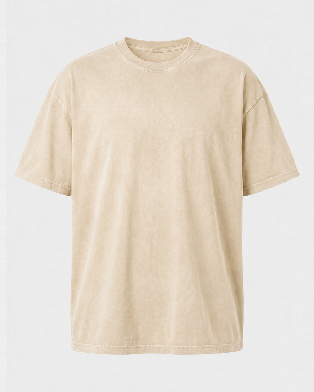 The Tug Is The Drug — Lure Panels washed tee — washed bone, back