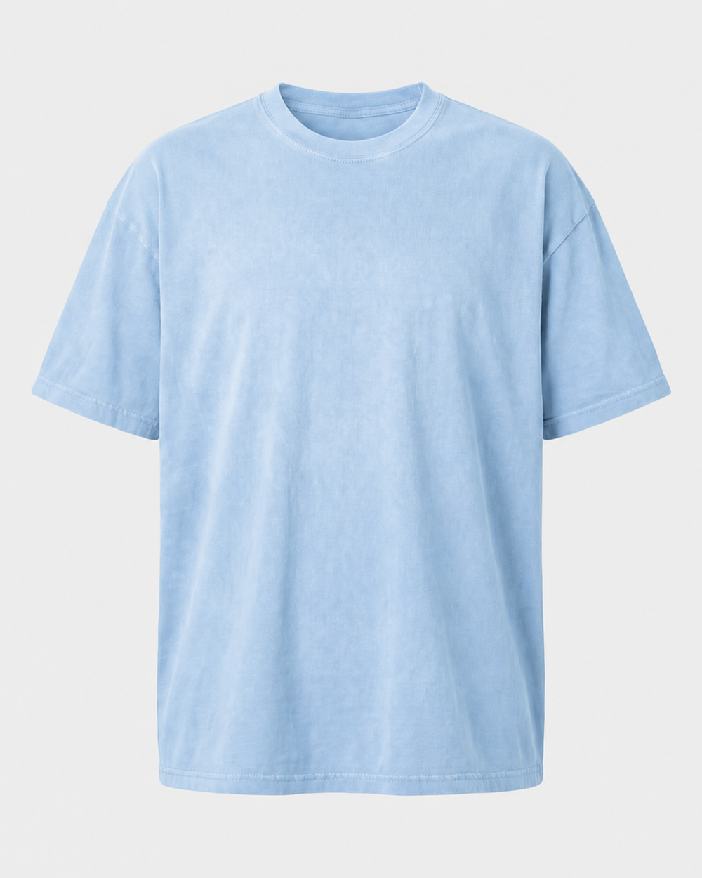 The Tug Is The Drug — Deep Diver washed tee — washed light blue, back