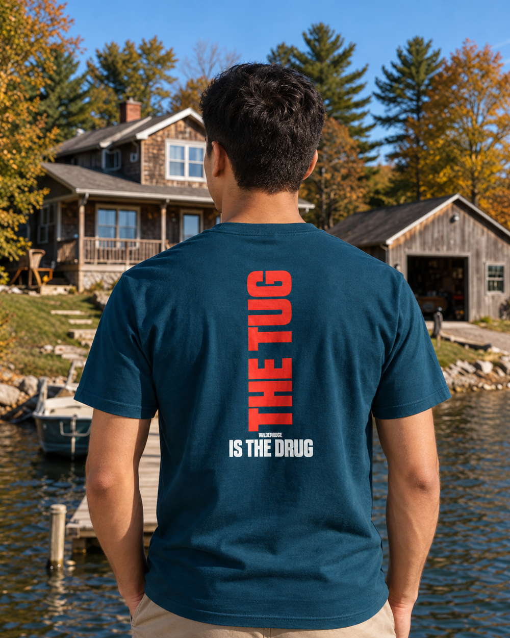 tee model midnight-navy front