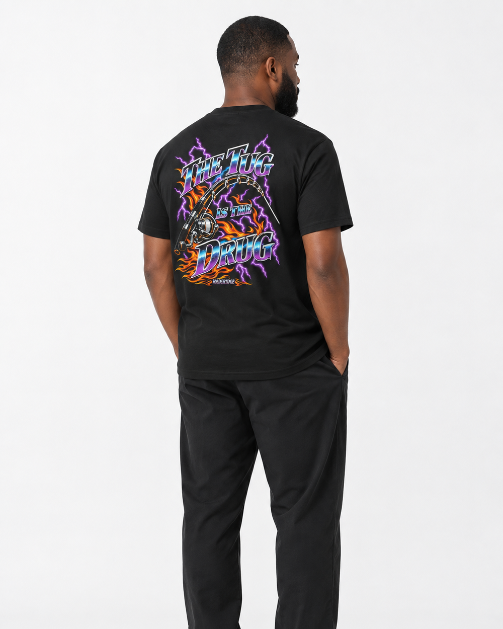 tee model black front