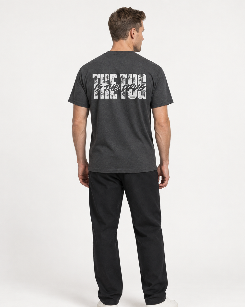 tee model darkheather front