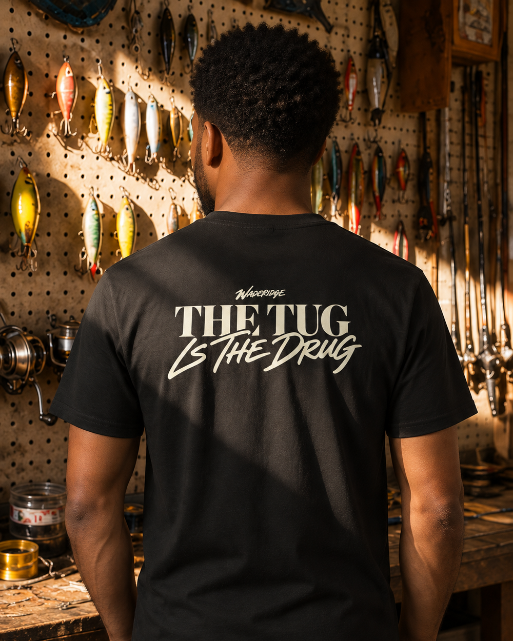 tee model black front