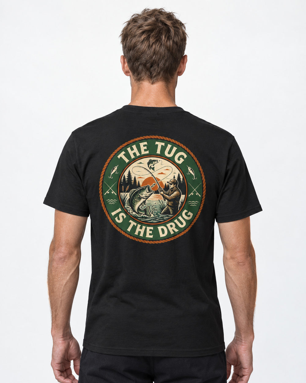 tee model black front