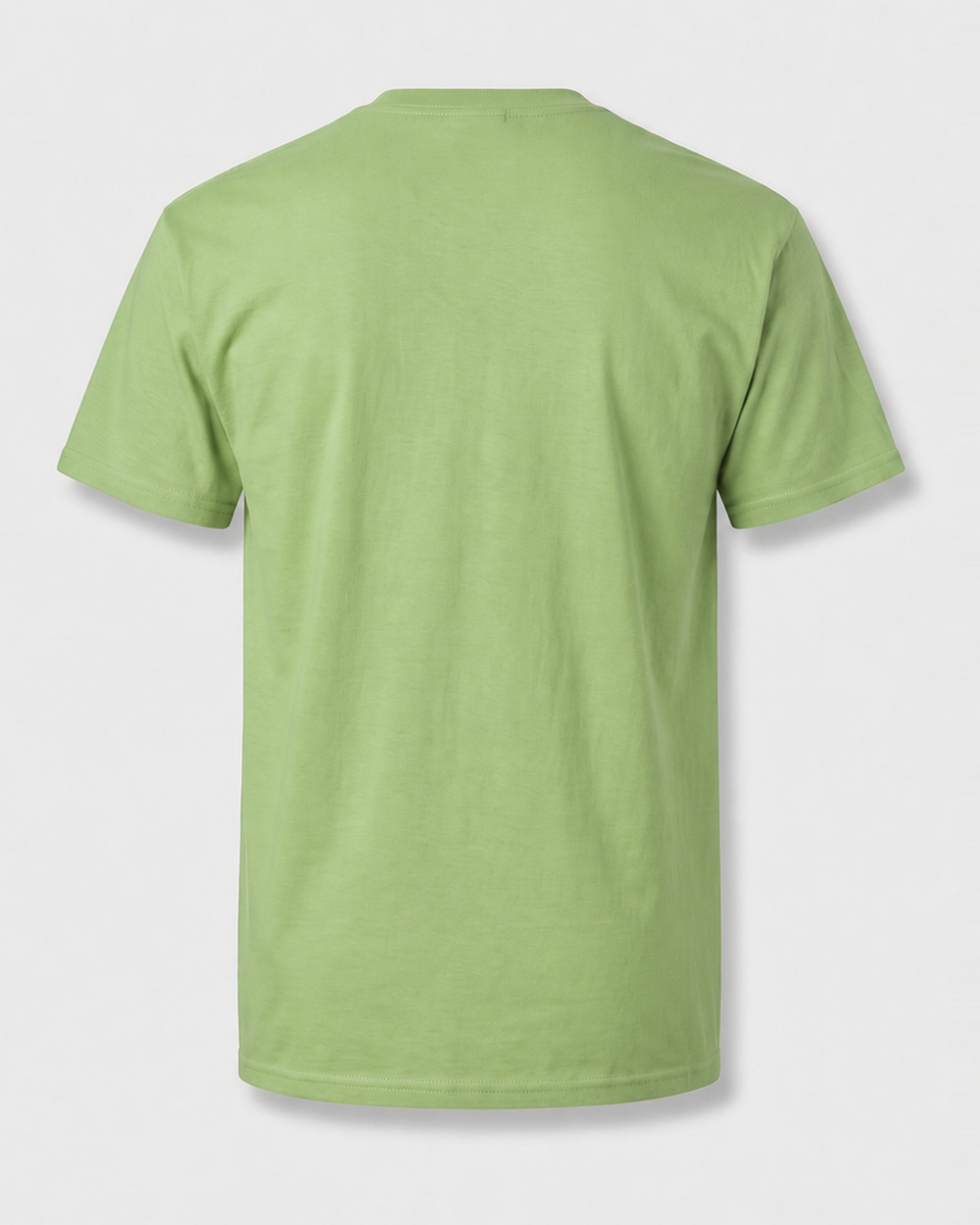 Two Rods One Bobber tee — kiwi, back