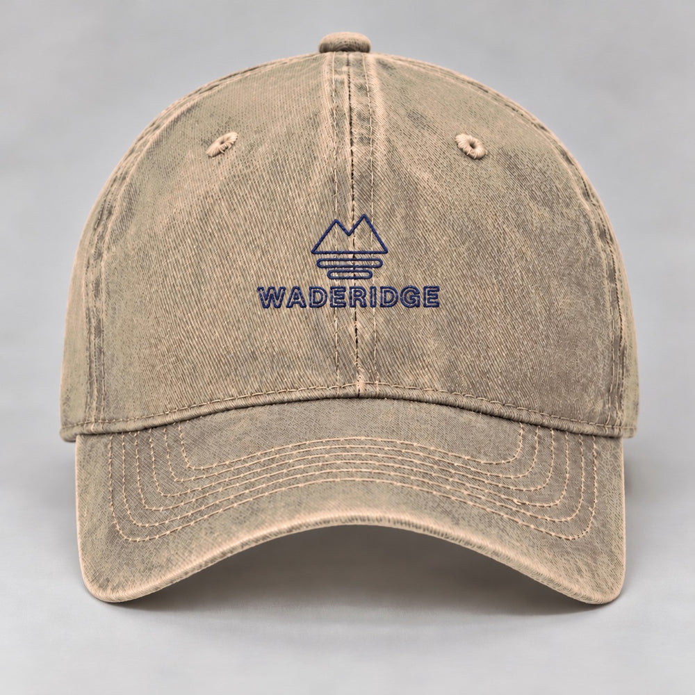 WadeRidge Logo Embroidered Hat — Beige — front