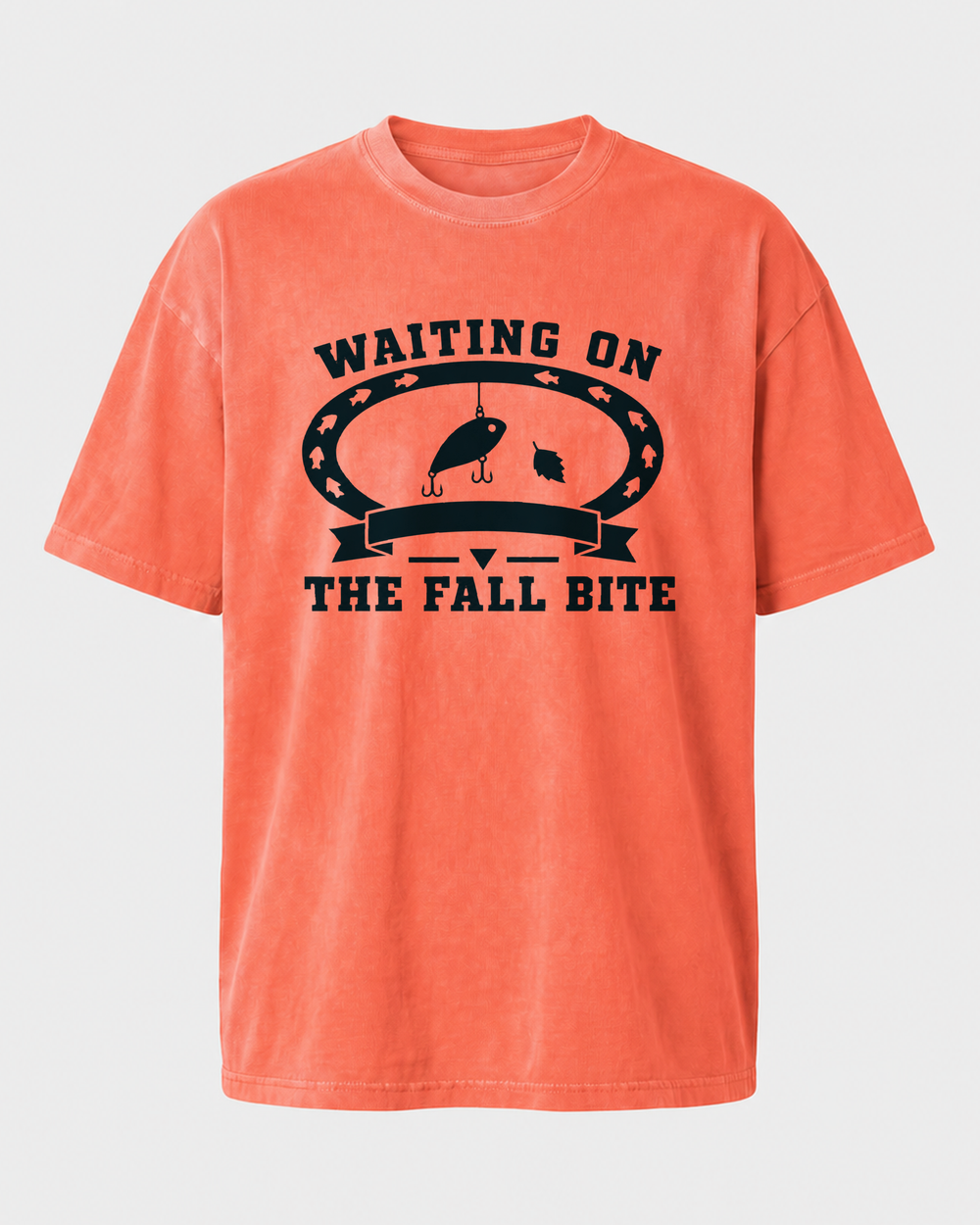 Waiting On The Fall Bite Heritage washed tee — front