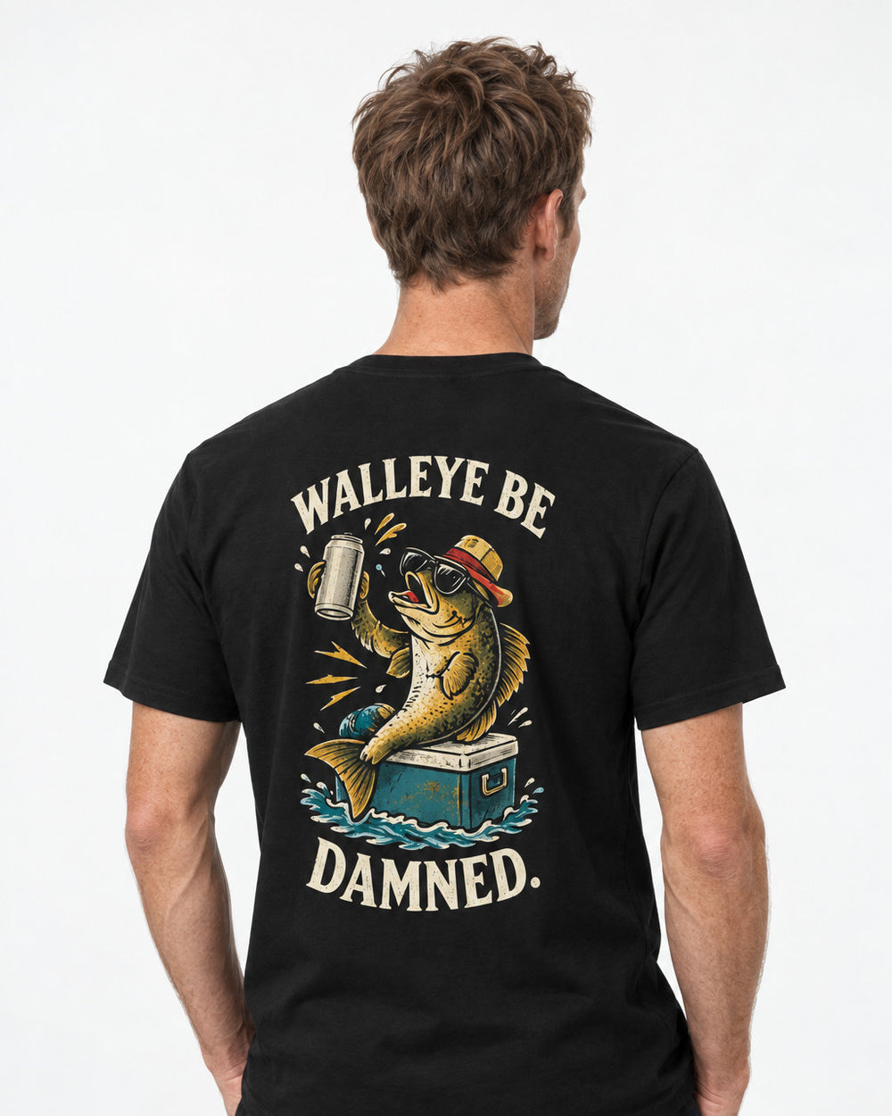 tee model black front