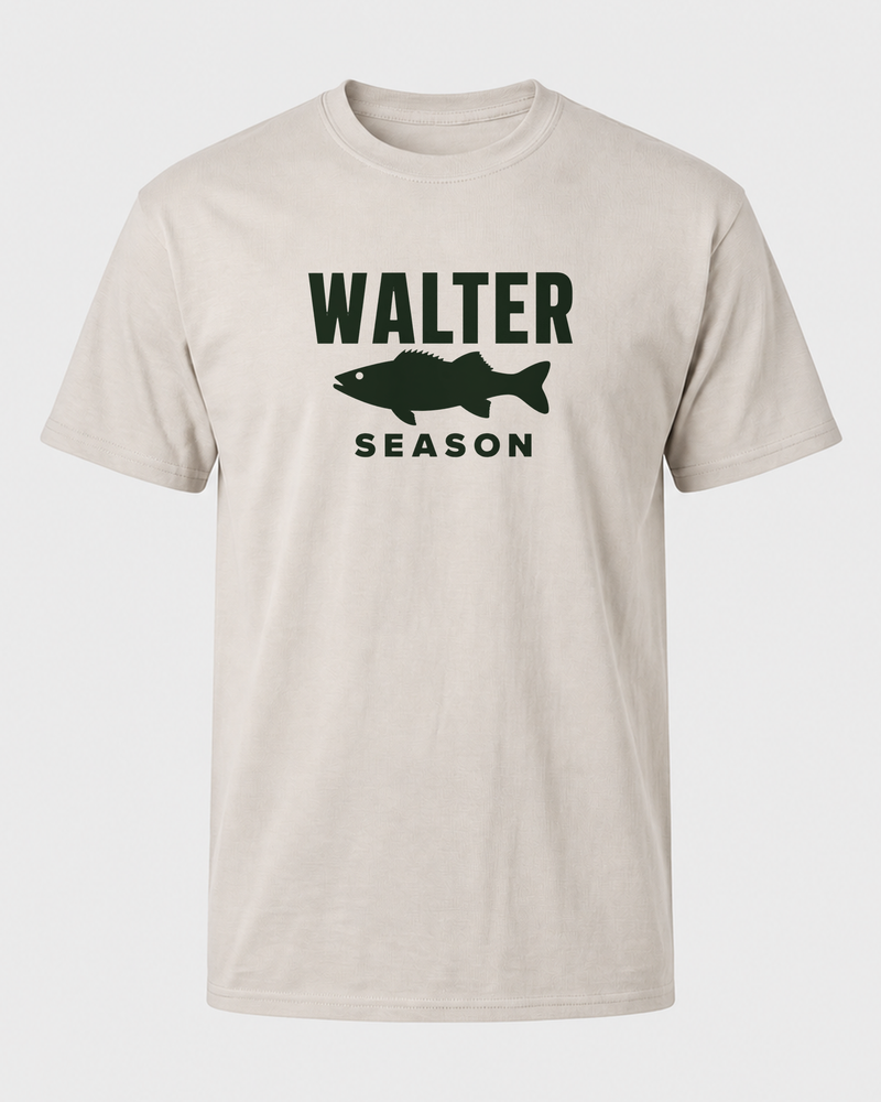 Walter Season Bold tee — sand, front