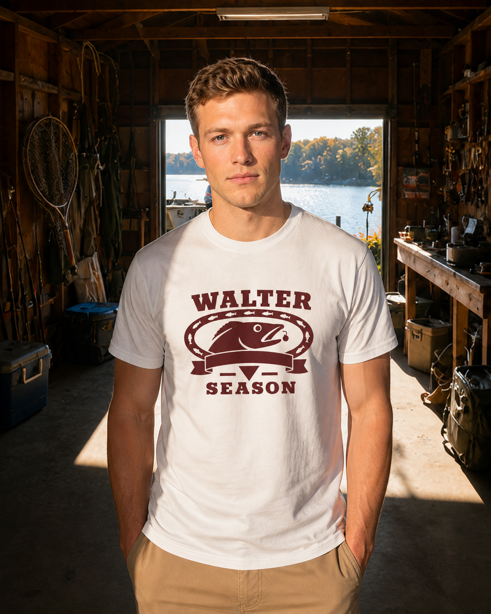 Walter Season Heritage tee — worn, front