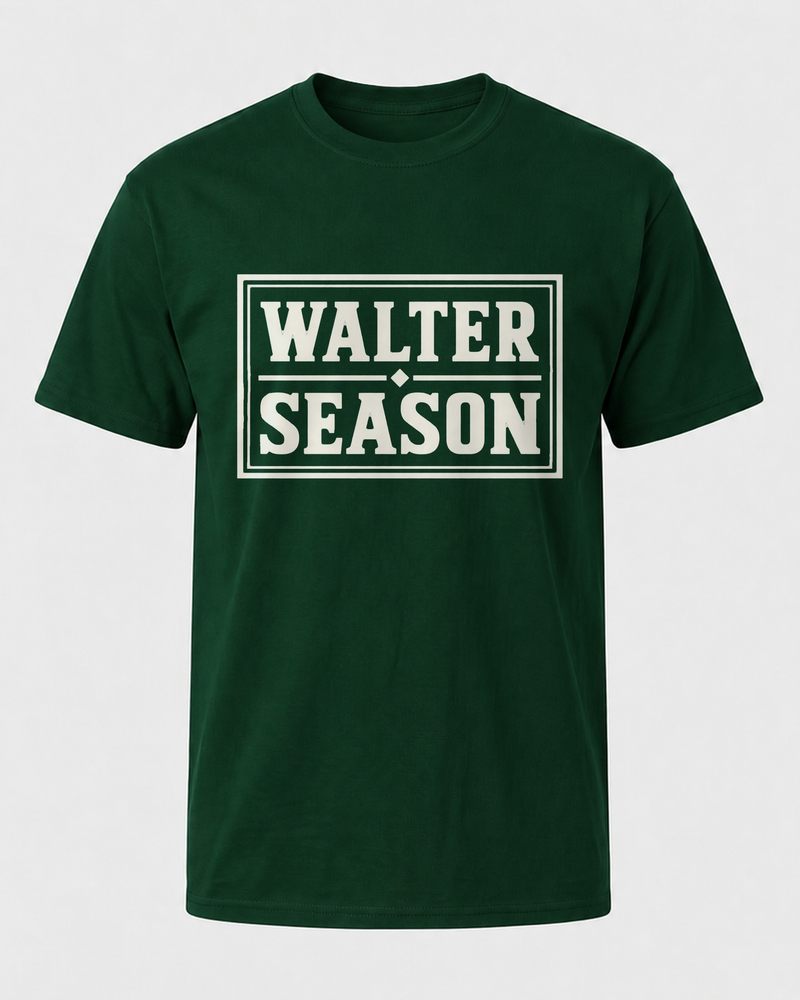 Walter Season tee — forest, front