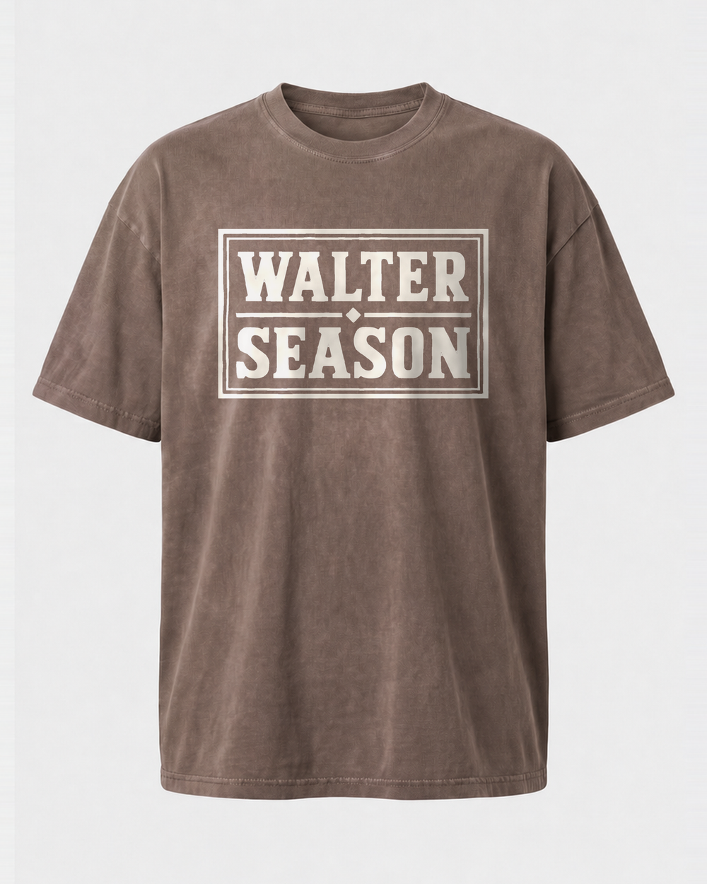 Walter Season washed tee — washed coffee, front