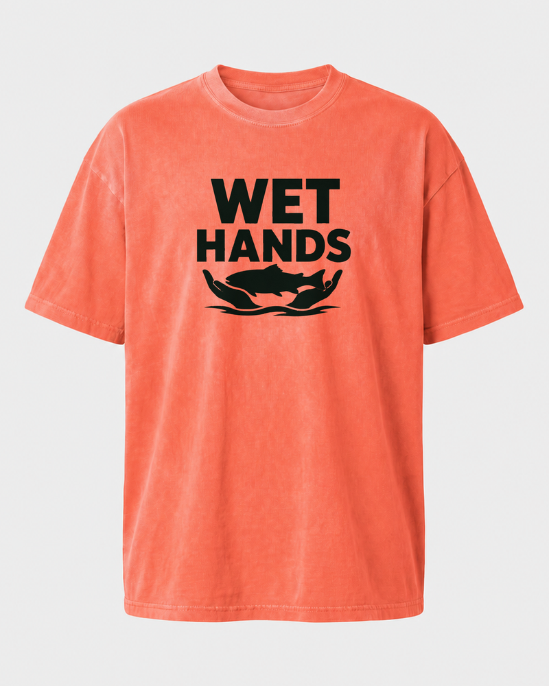 Wet Hands Bold washed tee — front