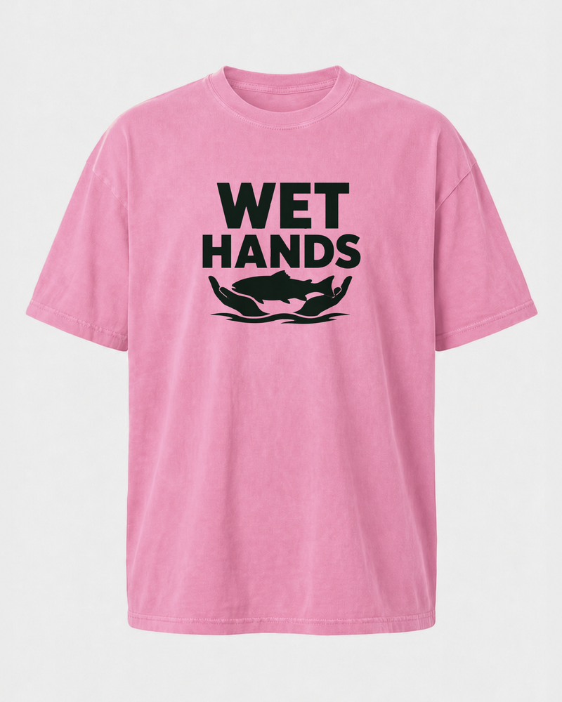 Wet Hands Bold washed tee — front