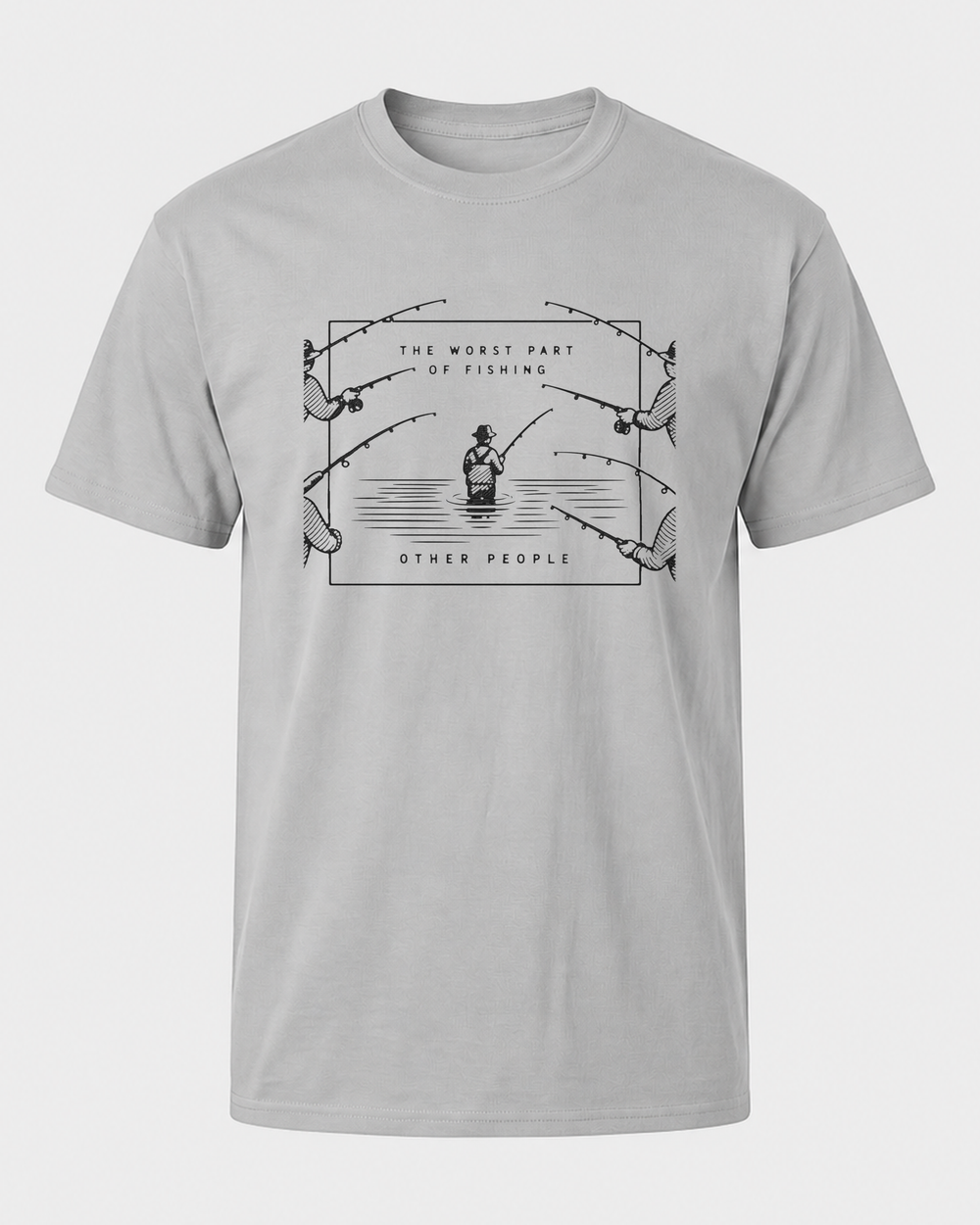 The Worst Part tee — sports grey, front